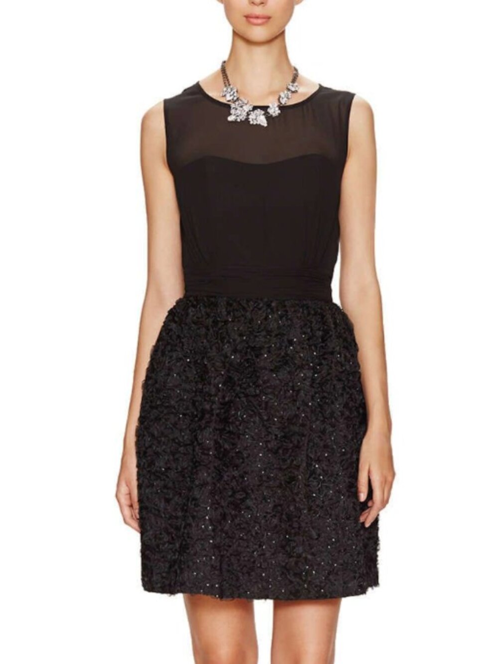 French Connection Black Fit & Flare Cocktail Dress โ US 4